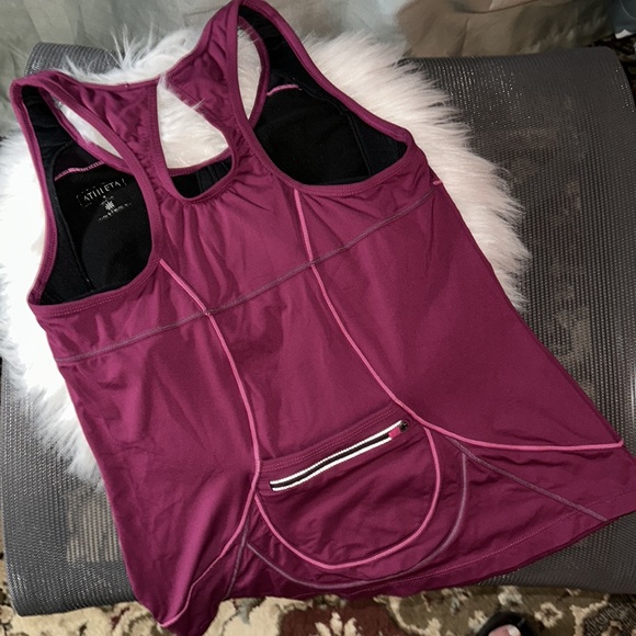 Athleta, Women’s Small, Energy Running Sports Bra Purple Tank Top - Picture 3 of 10
